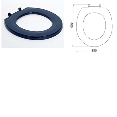 Toilet Seat Ring 0nly - Stainless Steel Hinges