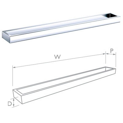 Quadra Towel Rail