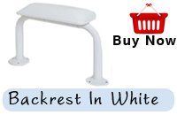 White Backrest Rail