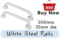 Grab Rail Round End Steel 35mm Dia Tube 300mm
