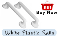 Grab Rail Plastic Fluted 300mm Twin Pack