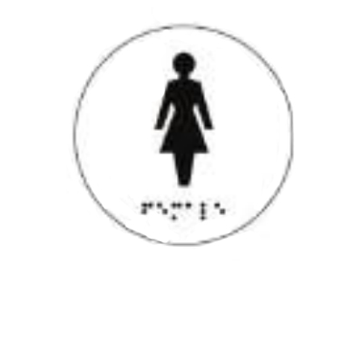 Woman WC Tactile and Braille Picogram